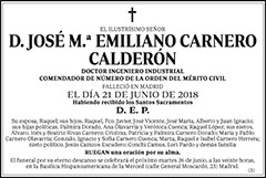 José M.ª Emiliano Carnero Calderón
